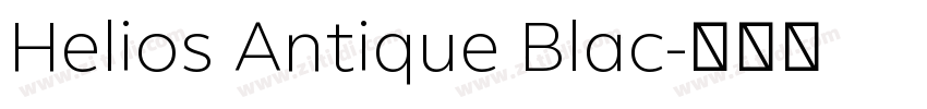 Helios Antique Blac字体转换